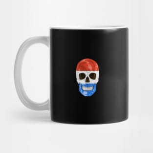 Netherlands Flag Skull - Gift for Dutch With Roots From Netherlands Mug